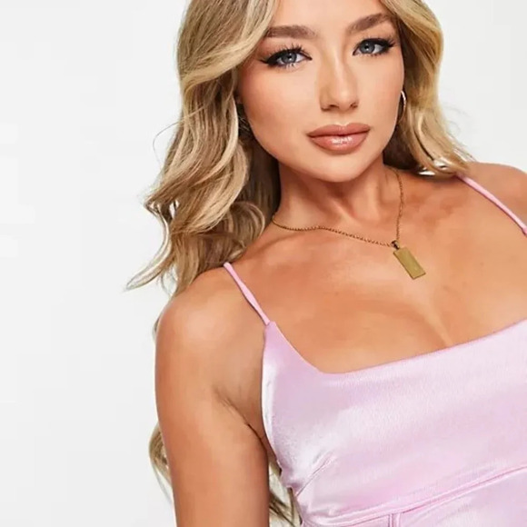 NWT ASOS ASYOU Satin Corset Cami - Picture 2 of 7